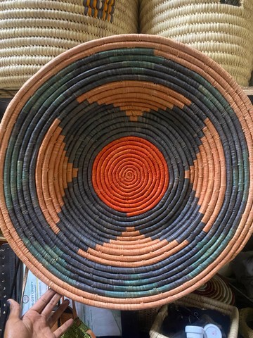 Handmade 24-Inch Raffia Grass Wall Hanging Décor – Vibrant Accent Home Décor &amp; Wall Art