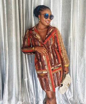 African Woman Bejewelled Blazer Dress for Weddings/Special occasions/Beautiful Days/Plus Size/