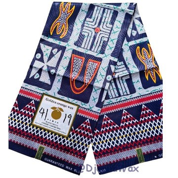 Tissu pagne Ndop Toghu Cameroun en coton léger 1 yard