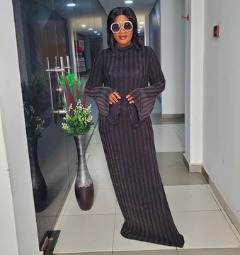 Elegant Woman Luxury Stretch Long Dress for Weddings/Special occasions/Plus Size
