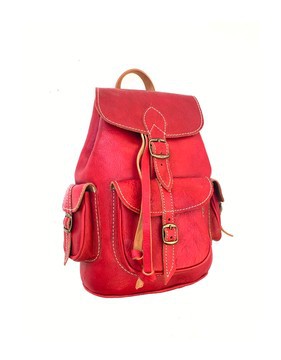 Genuine leather backpack