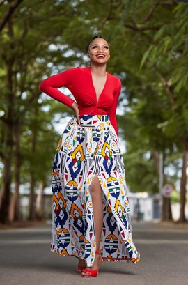 South African wedding wax skirt