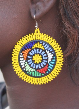 Boucles d'oreille "La ronde de JOBOURG Blanche"