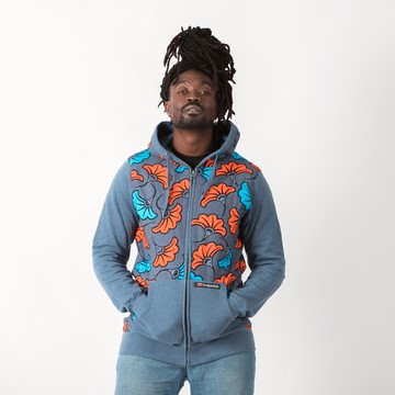 Unisex organic combed cotton hoodie
