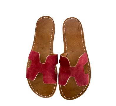 Sandale en cuir véritable haute qualité fait main mode femme