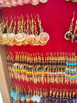 50 pairs earrings made from brass, medium length earrings,  gift for her earrings