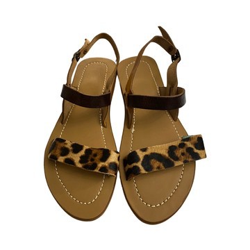 Sandale en cuir véritable haute qualité fait main mode femme