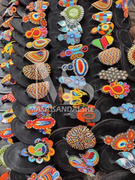 50 paires de sandales en gros, sandales en vrac, sandales africaines, sandales Maasai, sandales pour femmes
