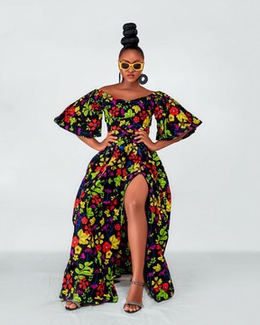 Tess Off shoulder Maxi Dress