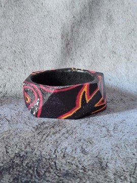 OSHUN TOGUH BLACK bracelet in WAX fabric-loincloths