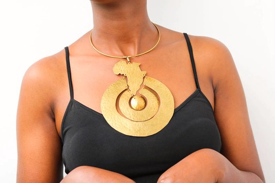 African Brass necklace, Choker Necklace, Christmas gift for her, Moms gift, One size fits all