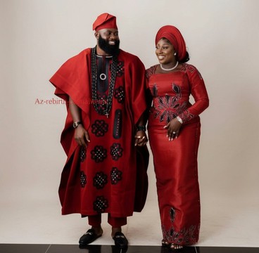 TENUES DE MARIAGE DE COUPLE EN ASO OKE