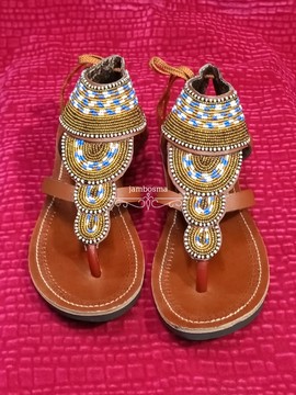 African women sandals,Maasai sandals, summer sandals, beaded leather sandals, Shoes for women