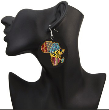 Boucles d'oreilles "Carte Afrique"