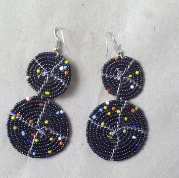 Boucles d'oreilles africaines / boucles d'oreilles maasaï / bijoux femmes / boucles d'oreilles faites à la main