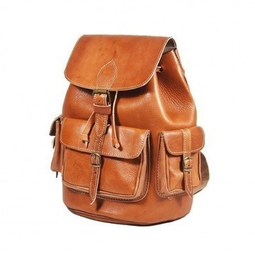 BIG SALE! Genuine Leather Backpack  Handmade by Cuiroma Craftsmen in Morocco