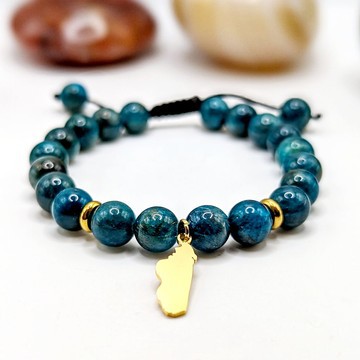 Blue Apatite Bracelet💙/ natural stone/ Madagascar