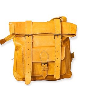 100% handmade high quality genuine leather backpack.
