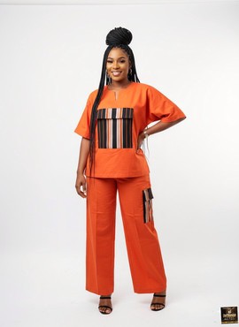 Orange two-piece set