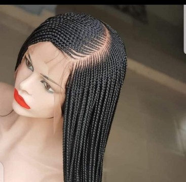 Rolayo c-cut Ghana braids with frontal lace