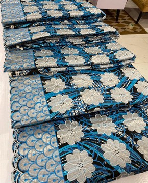 Embroidery Grand Glitter Super wax Vlisco/ Ankara Print
