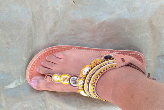 Maasai sandals, African sandals. Leather sandals
