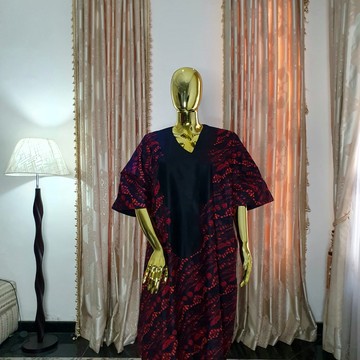 Tami African Ankara boubou mixed with Aso Oke