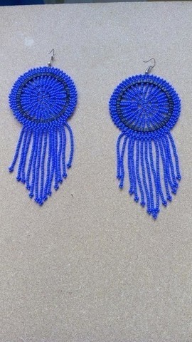 Boucles d'oreilles de perles africaines avec glands, boucles d'oreilles à franges, boucles d'oreilles élégantes, boucles d'oreilles colorées, boucles d'oreilles Boho