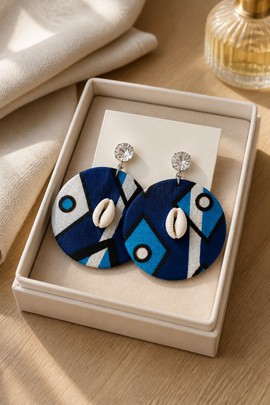 Boucle s d’oreilles Cauri Bohème