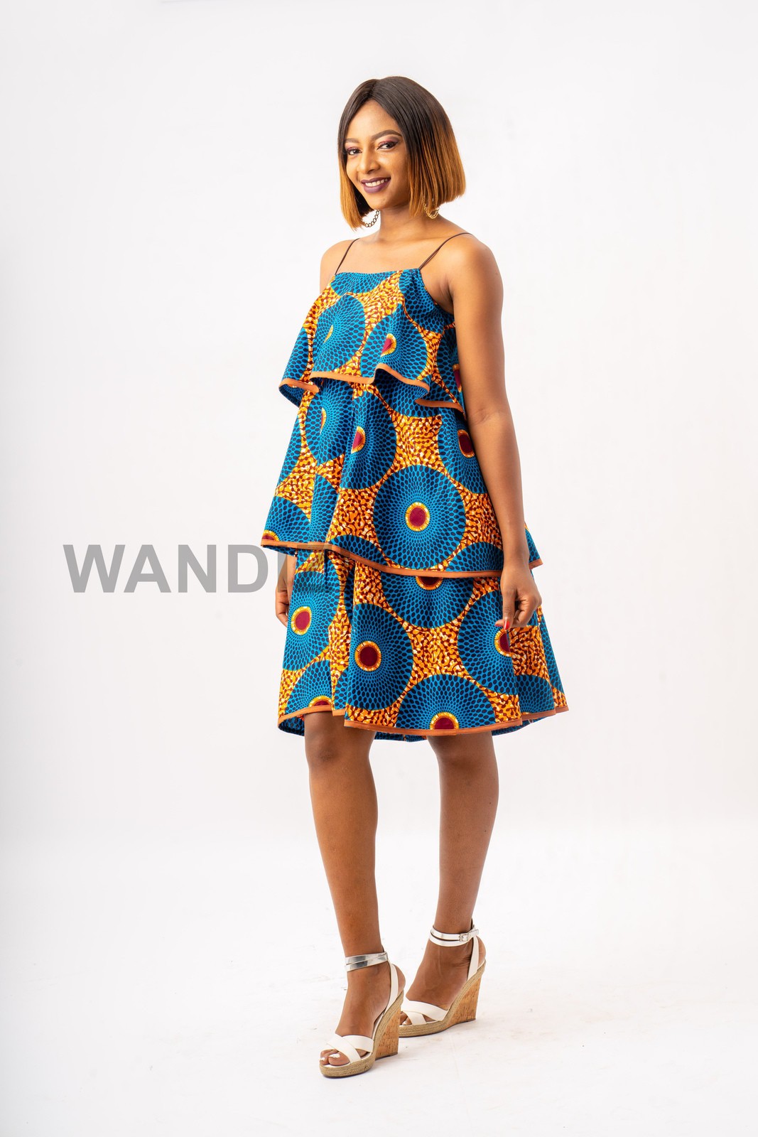 Ankara Layered Flare Dress, Gift for her, Ankara Dress, African Clothin - ANKA Ankara Layered Flare Dress, Gift for her, Ankara Dress, African Clothin - ANKA