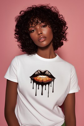 T-shirt - "Melanin Lips Drippin"