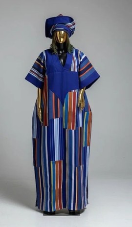 African Aso Oke bubu gown,rich Aunty vibes  bubu dress
