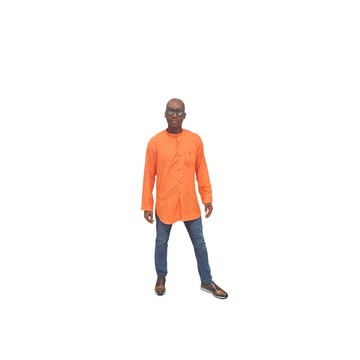 Orange Cotton Shirt