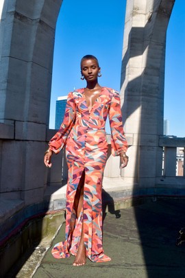 Robe à épaulettes Mbote