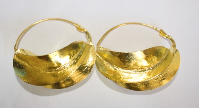 Golden Fulani "POULO" earrings