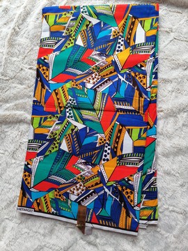 Tissus Wax 100 % coton 1 yard " the jungle"