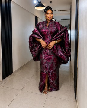 Robe boubou en brocart africain, robe élégante en Ankara, tenue traditionnelle nigériane