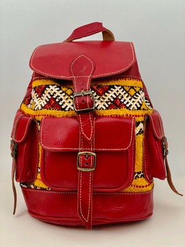 Genuine leather backpack