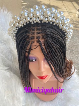 Ombre knotless braid wig on 4*4 closure