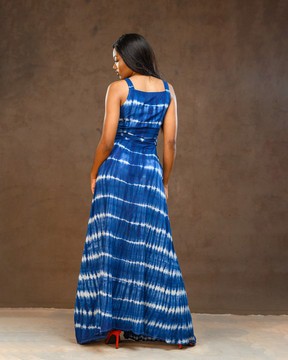 Robe portefeuille kavi bleu