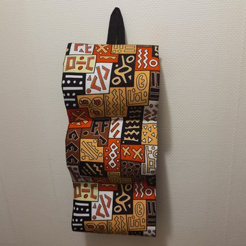 Porte papiers Toilette en Tissu pagne Wax Cameroun