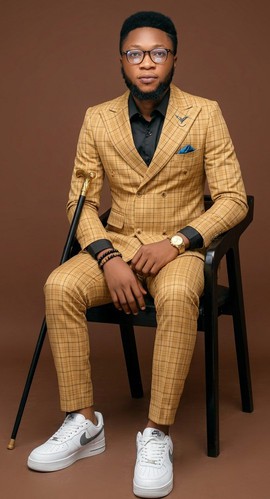 Mustard Yellow Plaid Double-Breasted Suit