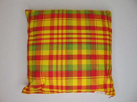 Handmade Madras Cushion