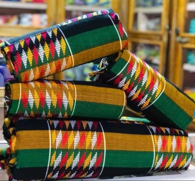 African kente/ Ashanti Bonwire Kente -Hand woven