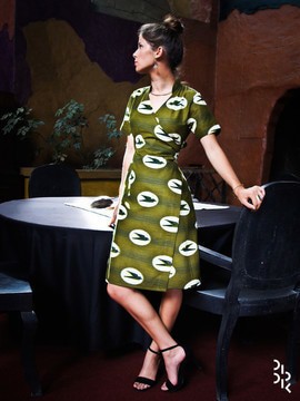 African print Smock dress, Smokey bodycon ankara dress, Elastic dress b -  ANKA