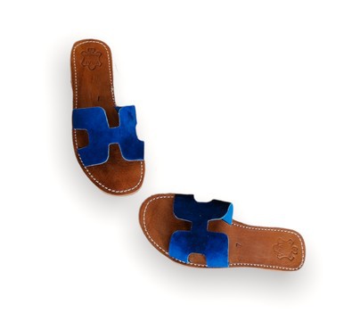 Sandale en cuir véritable haute qualité fait main mode femme