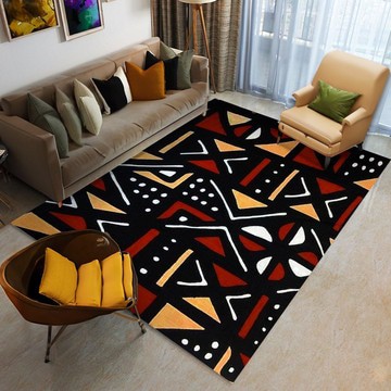 Bogolan African Print Carpet Rug (LARGER SIZES AVAILABLE)