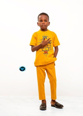 Manuel Fashion Mustard Modern Tunic Set