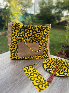 XXL “Natural” burlap tote bag