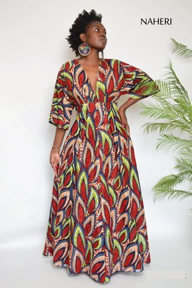 African print ankara maxi dress